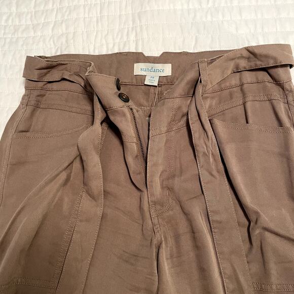 Sundance Women's NWOT Taupe Cotton Blend Pants, size 8P - Picture 4 of 7